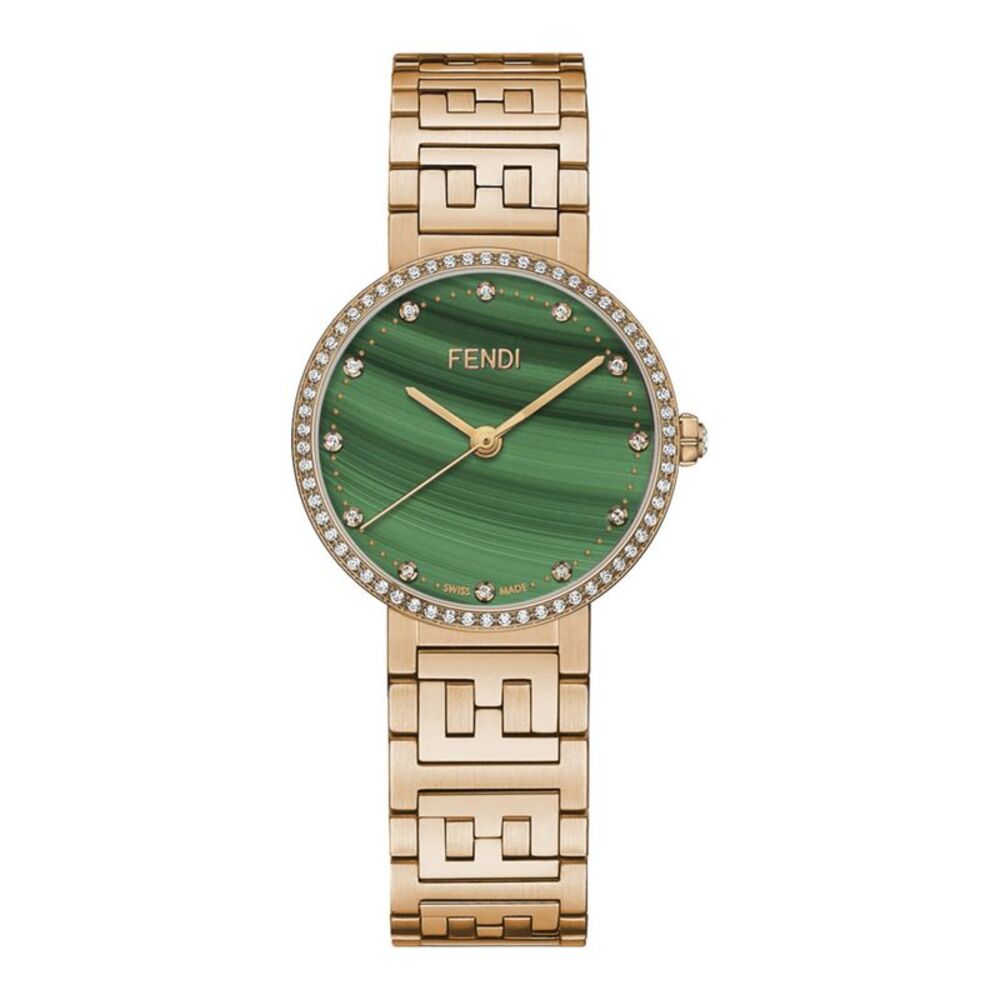 Fendi Forever  Diamond Watch Rose Gold Womens